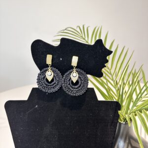 Crochet earring with Rhinestones